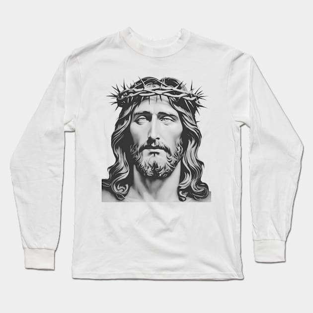 Jesus Christ Lord And Savior Long Sleeve T-Shirt by LivingWellness